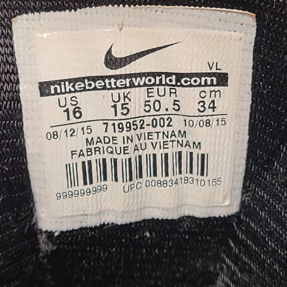 Nike Alpha Shark football cleats size 16 - Picture 6 of 7